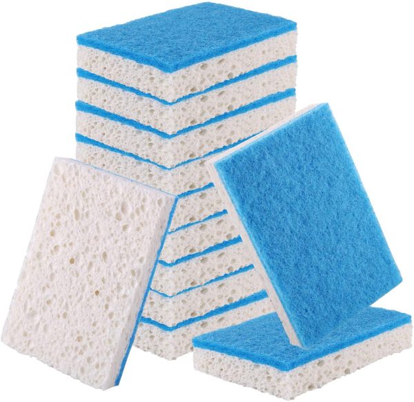 12 Pack Non-Scratch Sponge Dishes Via Amazon For Cheap