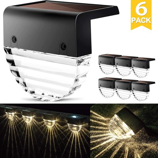 6 Pack Solar Deck Lights Via Amazon Discount