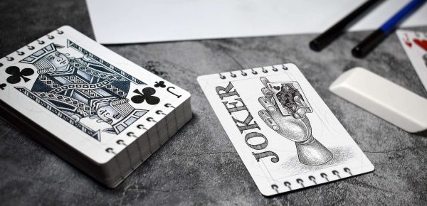 Sketch Gilded Bicycle Playing Cards Discount - Image 5