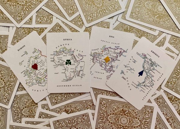 Geographical Gilded Playing Cards USPCC For Cheap - Image 5