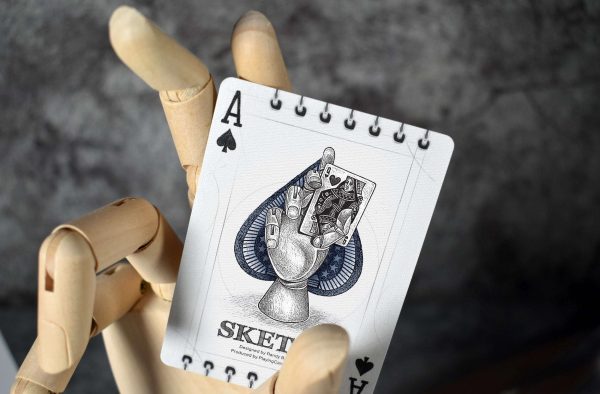 Sketch Gilded Bicycle Playing Cards Discount - Image 3